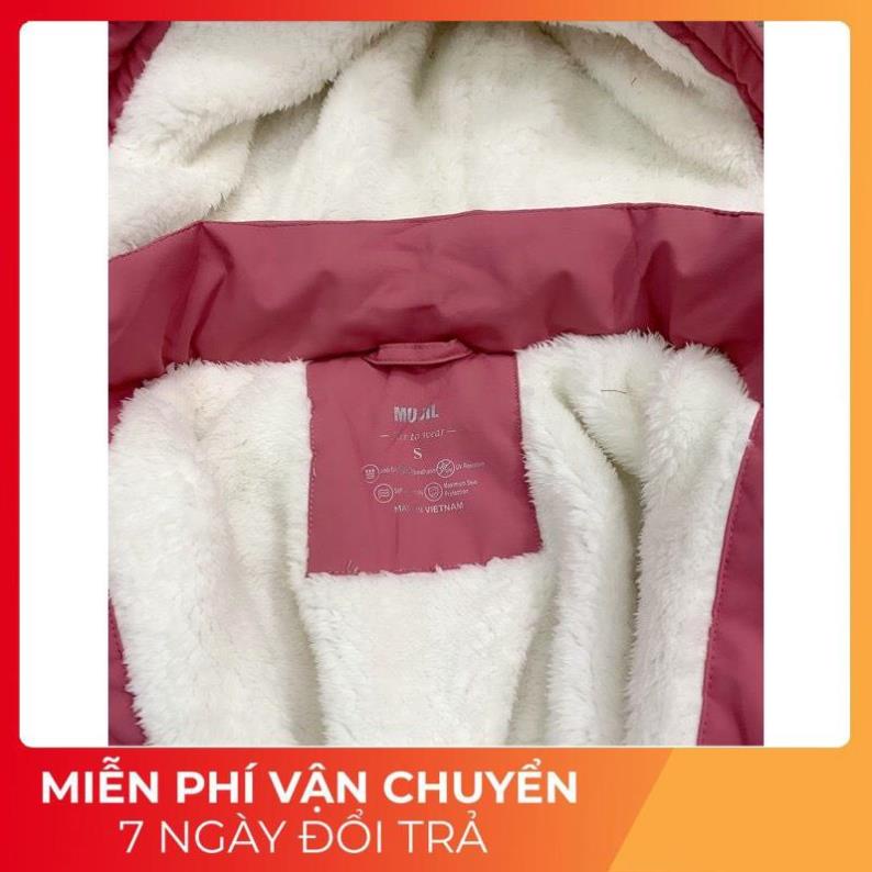 Áo gió lót lông nữ ⚡FREESHIP⚡ Lót lông giữ nhiệu siêu ấm kết hợp chất Gió tráng bạc chống nước hàng cao cấp FD62 | BigBuy360 - bigbuy360.vn