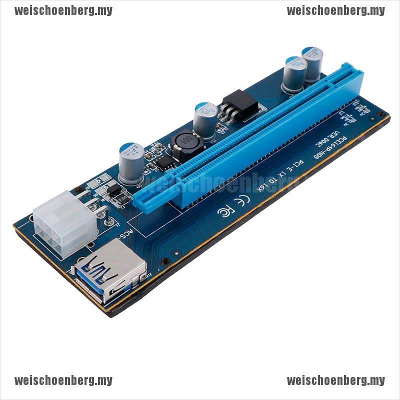 Card pci-e ver009s pci express 1x sang 16x 4pin 6pin sata