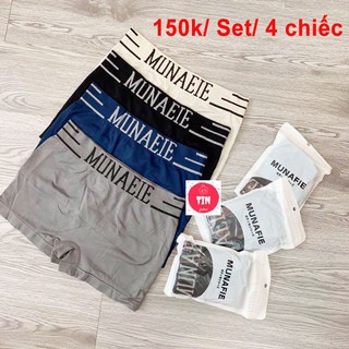 Combo 4 quần sịp nam munafie hàng nhật bản cao cấp