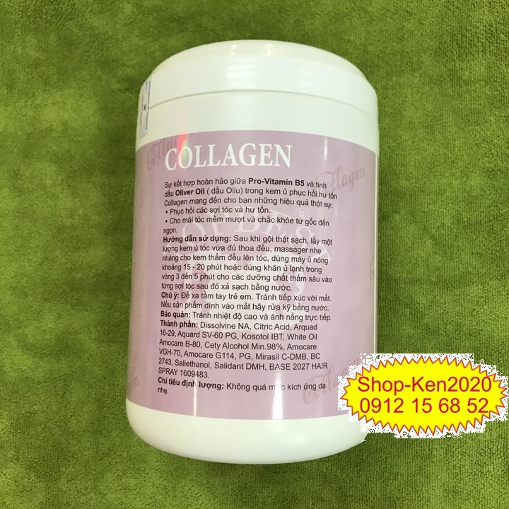 Kem hấp phục hồi tóc Topbest Collagen 1000ml