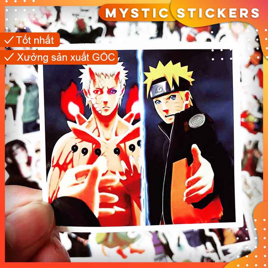 [NARUTO] 102 Sticker chống nước/ trang trí,dán xe laptop mũ bảo hiểm vali...