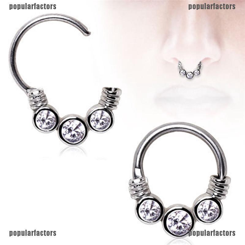 Khuyên Mũi Bằng Thép Không Gỉ Lấp Lánh Thời Trang