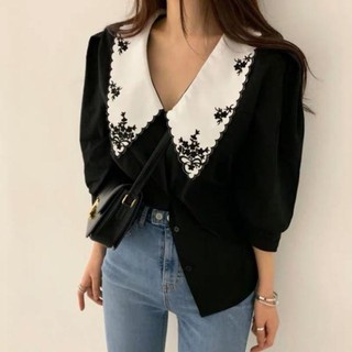 Cổ áo hàn quốc trend