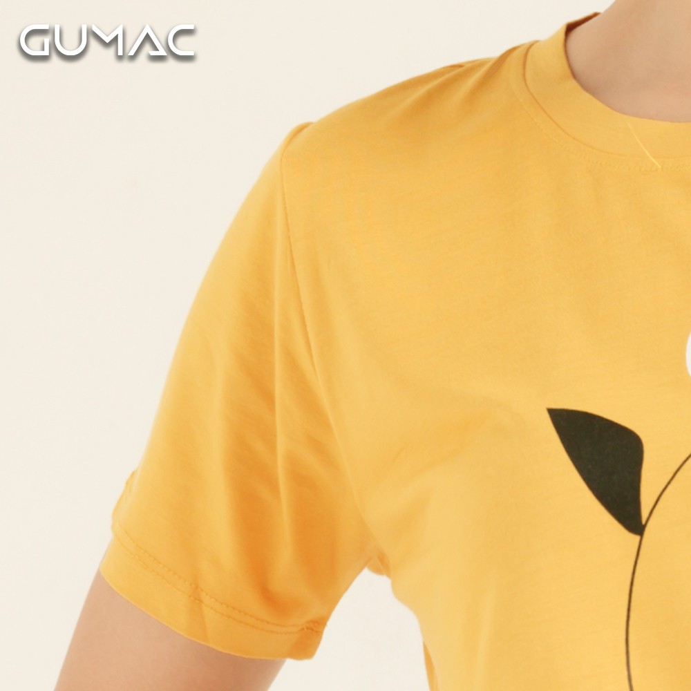 Áo thun concept cành lá ATA839 GUMAC | BigBuy360 - bigbuy360.vn