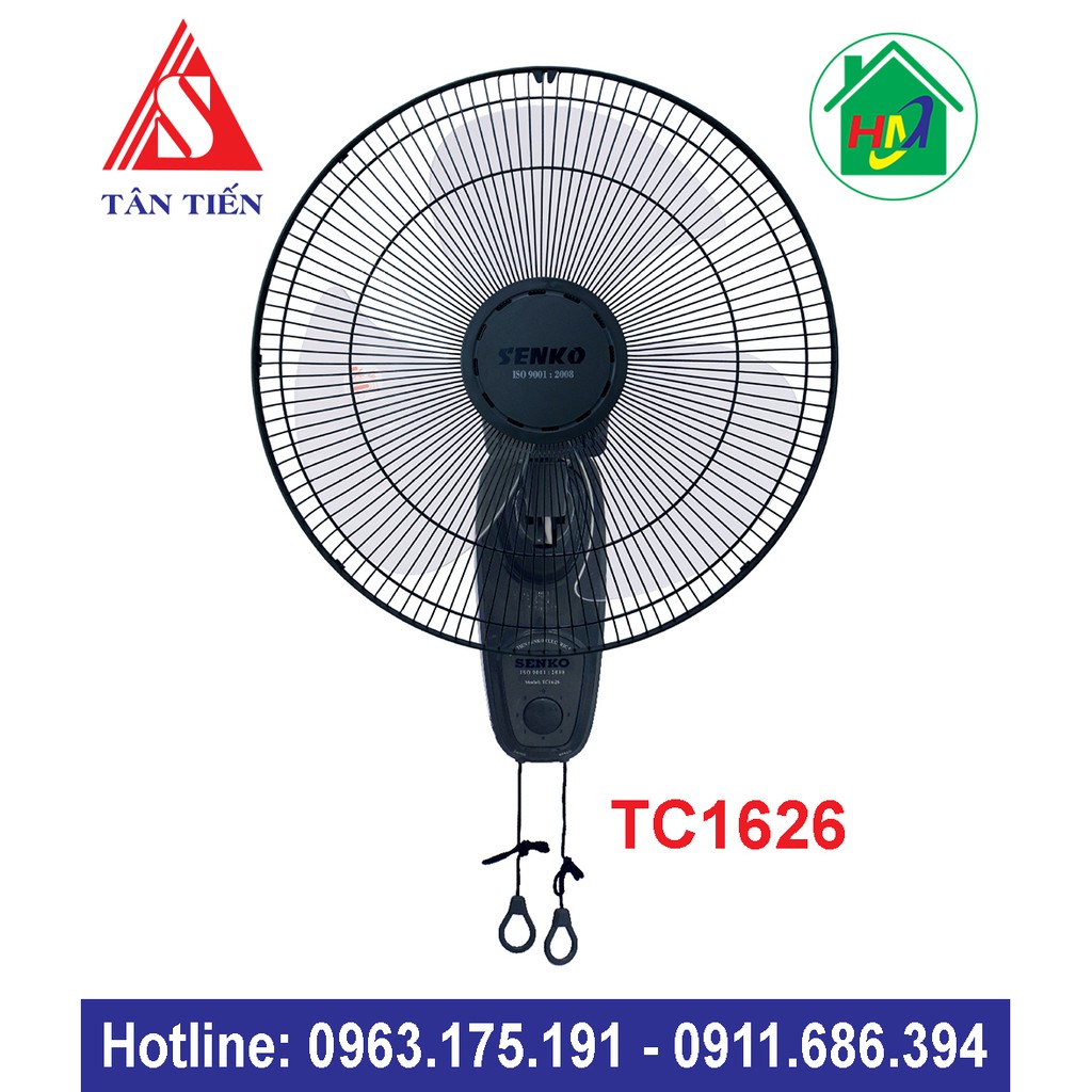 Quạt Treo Tường 2 Dây Senko TC1626