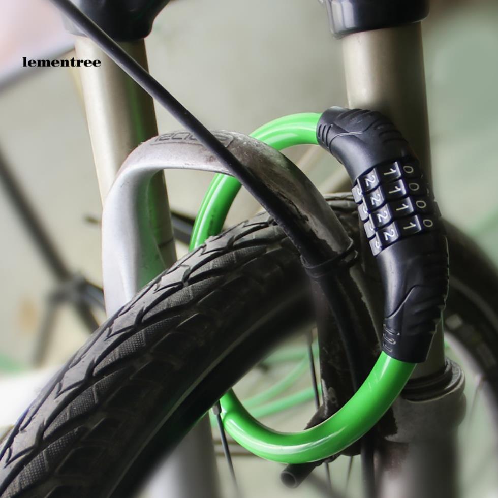 Khóa dây cho xe đạp kiểu mật khẩu 4 số (PD4049)