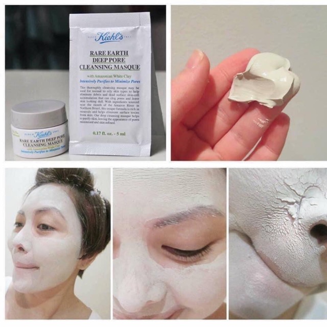 [𝔅𝔢𝔢❅] Mặt nạ đất sét kiehl’s rare earth deep pore cleansing masque (mask đất sét kiehls) [𝔅𝔢𝔢❅]