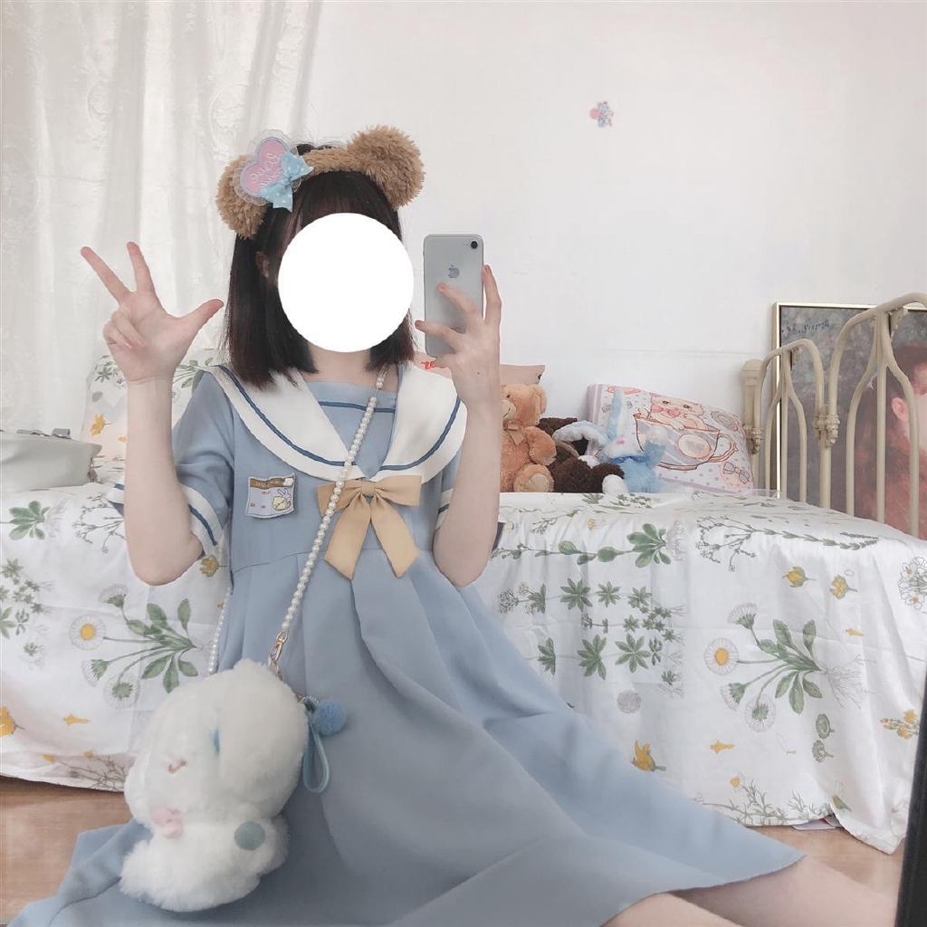 Đầm Thủy Thủ Xinh Xắn Thời Trang Dành Cho Nữ
