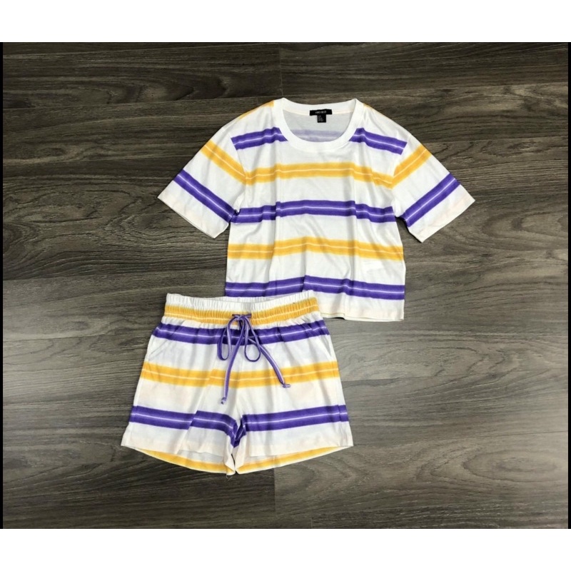 BEUCLOSET -Set đồ bộ mặc nhà hoặc tiết kẻ sọc F21 thun cotton | BigBuy360 - bigbuy360.vn