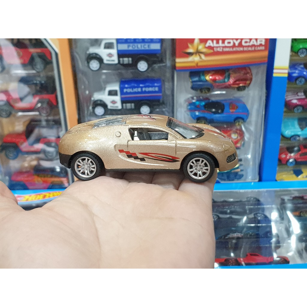 Xe Mô Hình Đồng Giá 25k - MÃ R1018-5A-03 Size Mini Mâu Xe Bugatti Màu Đồng