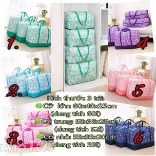 SÉT 3 TÚI ĐỰNG CHĂN MÀN, QUẦN ÁO MẪU MỚI