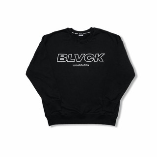 Áo nỉ tay dài BLVCK Logo - Màu đen