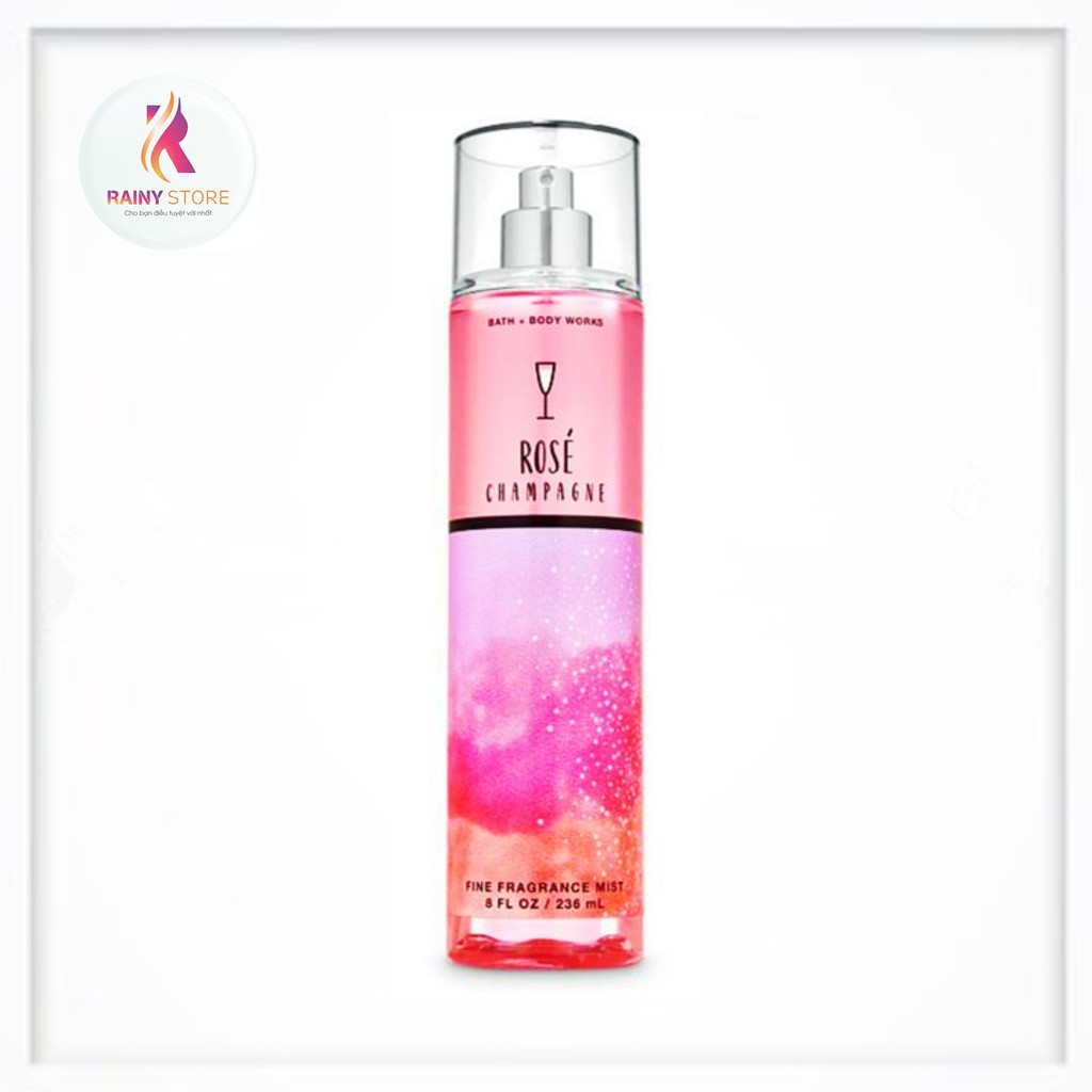 Xịt thơm toàn thân Bath & Body Works Rosé Champagne 236ml