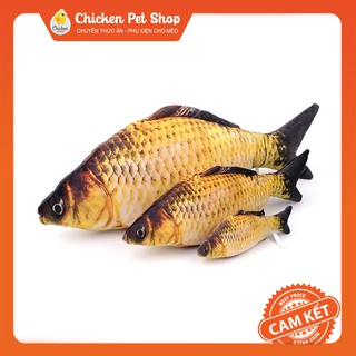 (THANH LÝ) Cá Chép Bông Nhồi Catnip Bạc Hà Mèo (Nhiều Size)