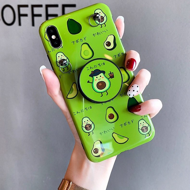 Ốp Lưng Điện Thoại Bơ Xanh Kèm Dây -  CAS2132