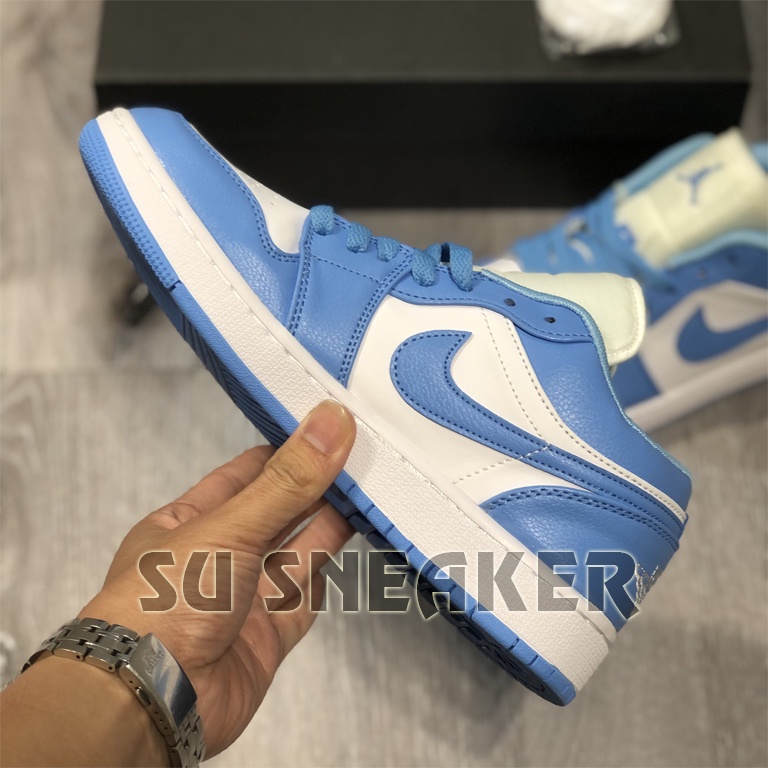 Giày Jordan 1 Low UNC Xanh Dương , JD Xanh Dương Cổ Thấp ( Full Box )