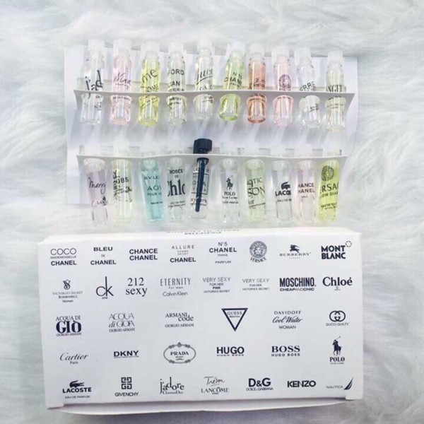 Set nước hoa 20 chai mini