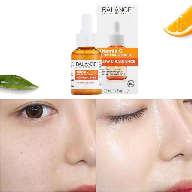 Serum Balance Vitamin C Dưỡng Trắng Da Mặt-Cấp Ẩm-Ngừa Mụn-Chống Lão Hoá Hyaluronic Gold Collagen Niacinamide