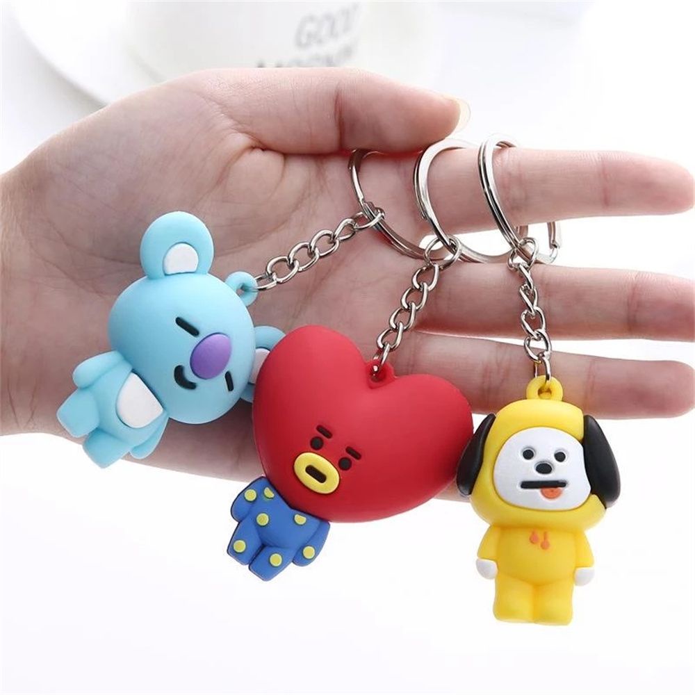 Móc Khóa Hình Nhân Vật Bt21 Xinh Xắn