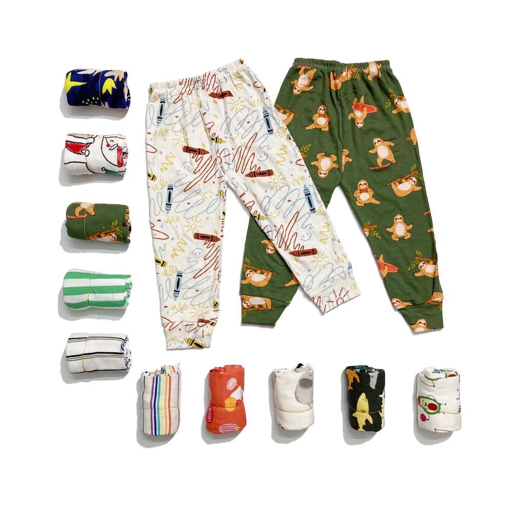 Quần Chục Dài Cotton Chất Đẹp Cho Bé Trai Bé Gái Từ 8-18Kg