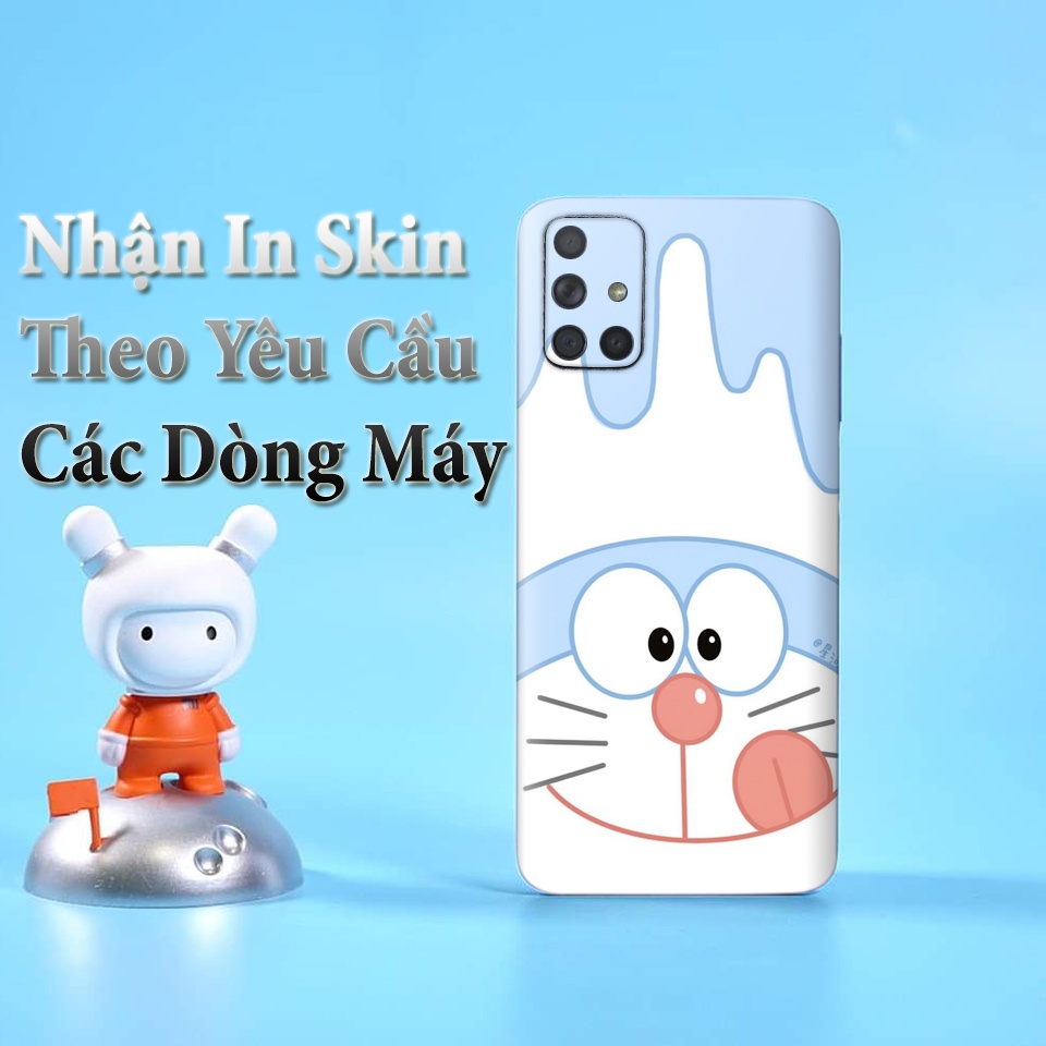 Miếng Dán Skin Điện Thoại In Hình Doremon Ice Cream Cho Iphone 7/ 8/ X/ XS/ 11/ 11 Pro Max Và Các Dòng Máy Android