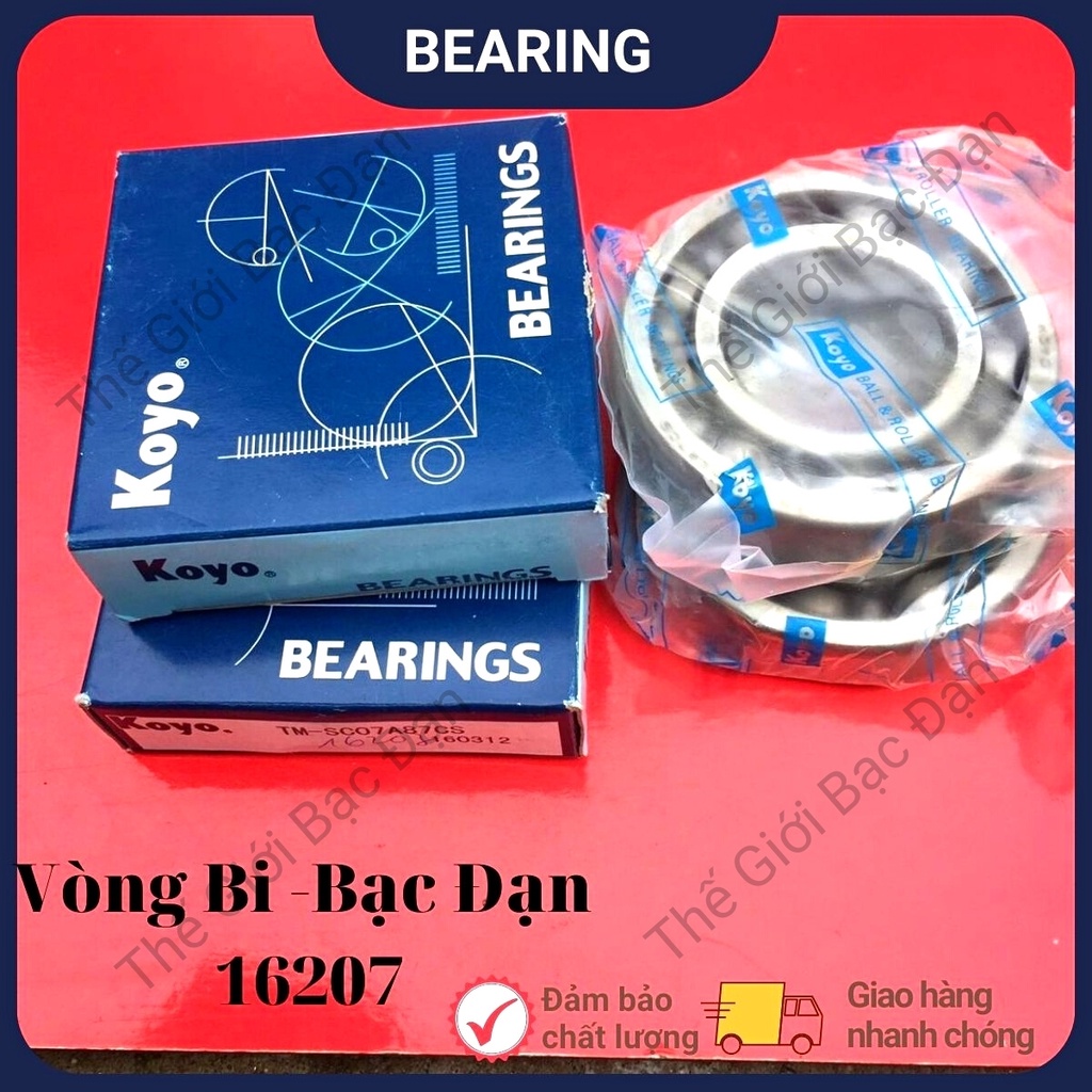 Vòng bi bạc đạn 16207 ZZCM KOYO -hàng đẹp - chất lượng cao -Thế Giới Bạc Đạn