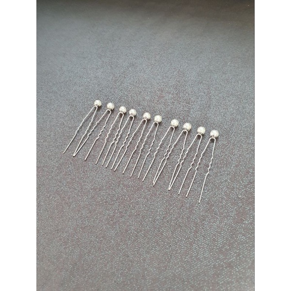 Bộ 10 trâm cài tóc ngọctrai hạt 8mm