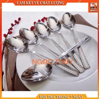 Muỗng súp ăn cơm kiểu dáng caro cao cấp