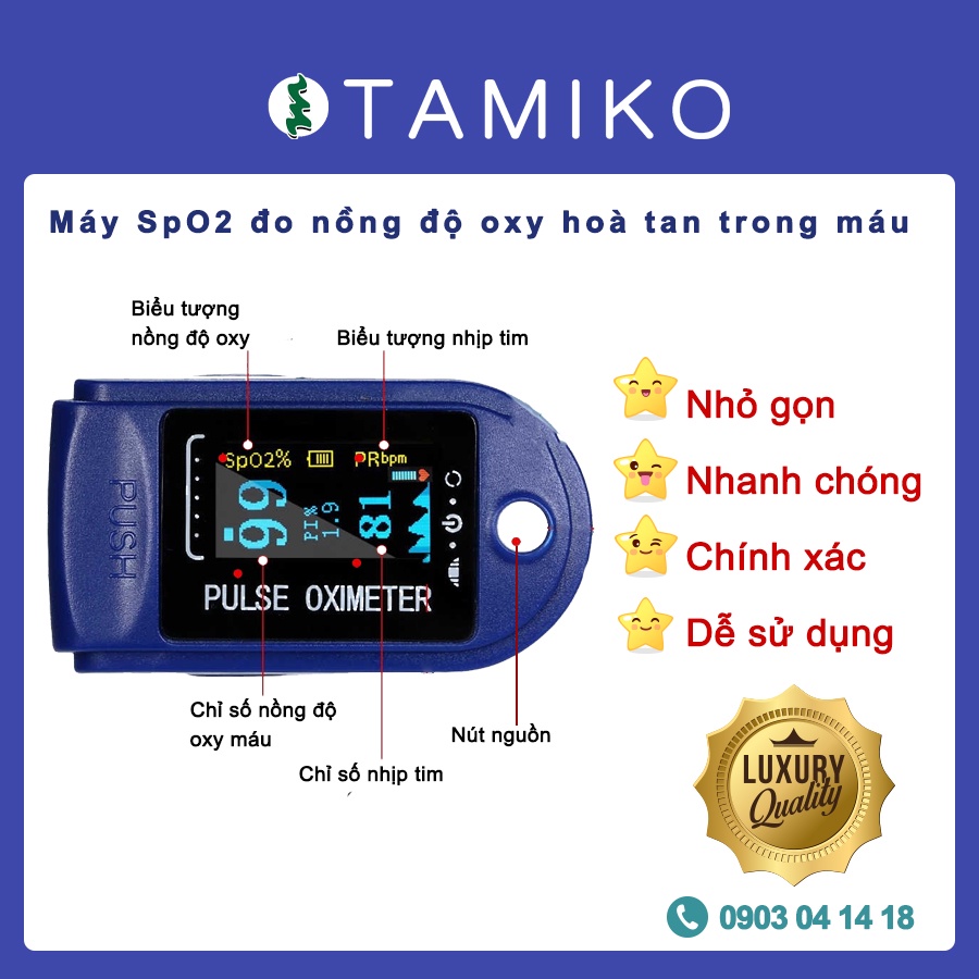 [Tặng kèm pin - bảo hành 12 tháng] Máy đo SPO2, Máy đo nồng độ oxy trong máu và đo nhịp tim cầm tay LK88-LK89