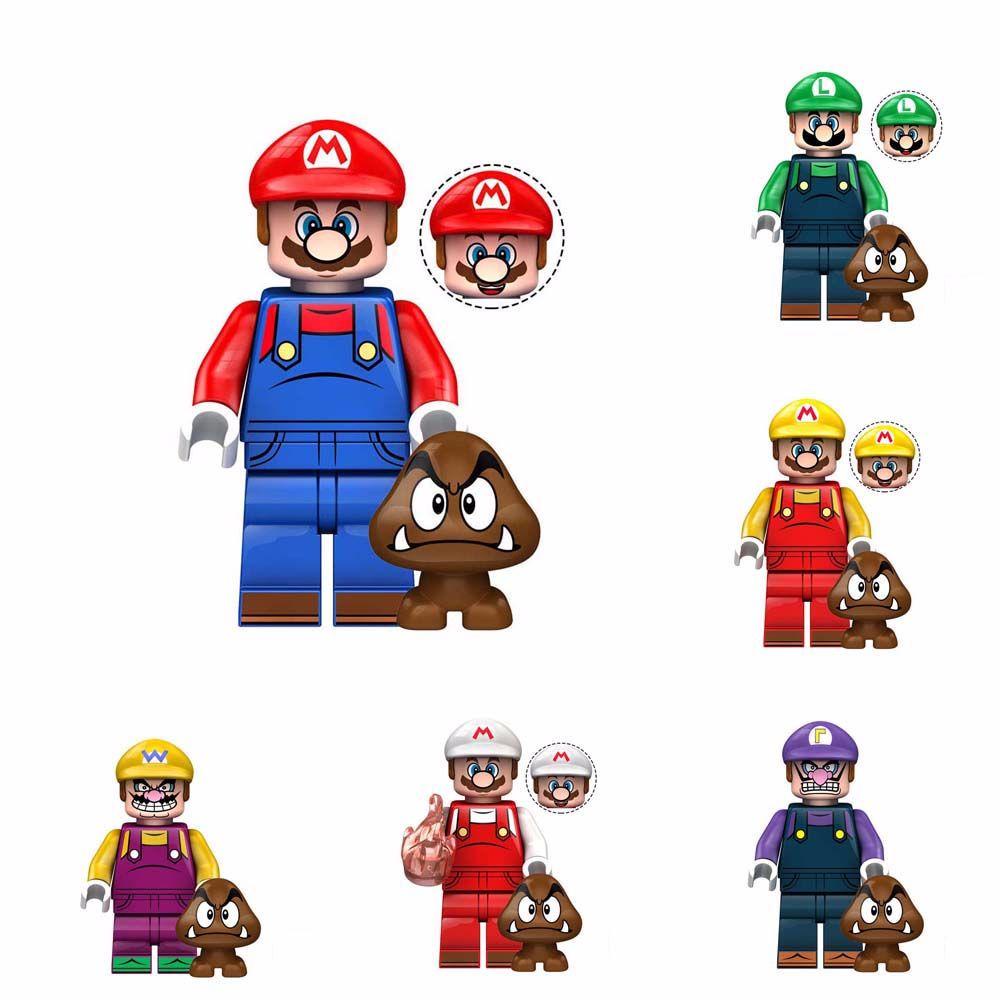 Bộ Đồ Chơi Lắp Ráp Mô Hình Nhân Vật Hoạt Hình Super Mario Bros Mini REBUY1