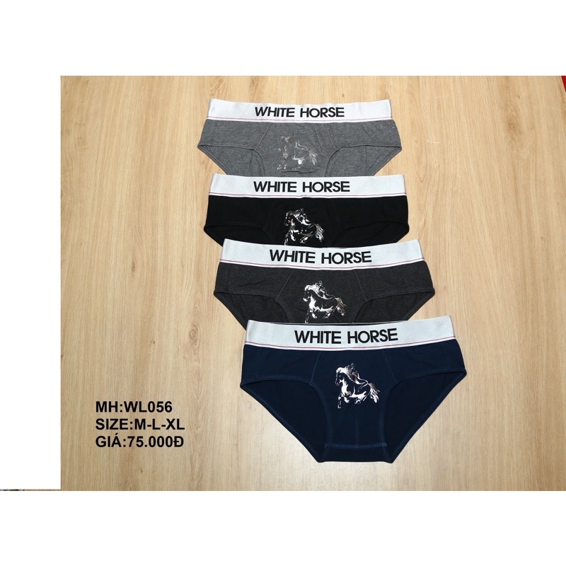 quần lót nam , quần xì nam white horse chất cotton cao cấp co giãn thấm hút mồi hôi tốt