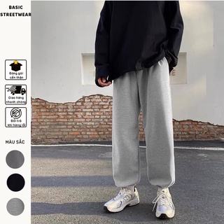 Quần Jogger Sweatpants Nỉ Tăm Thoáng Mát Vải Thấm Hút Mồ Hôi Hàn Quốc Unisex Basic Streetwear. QJG01
