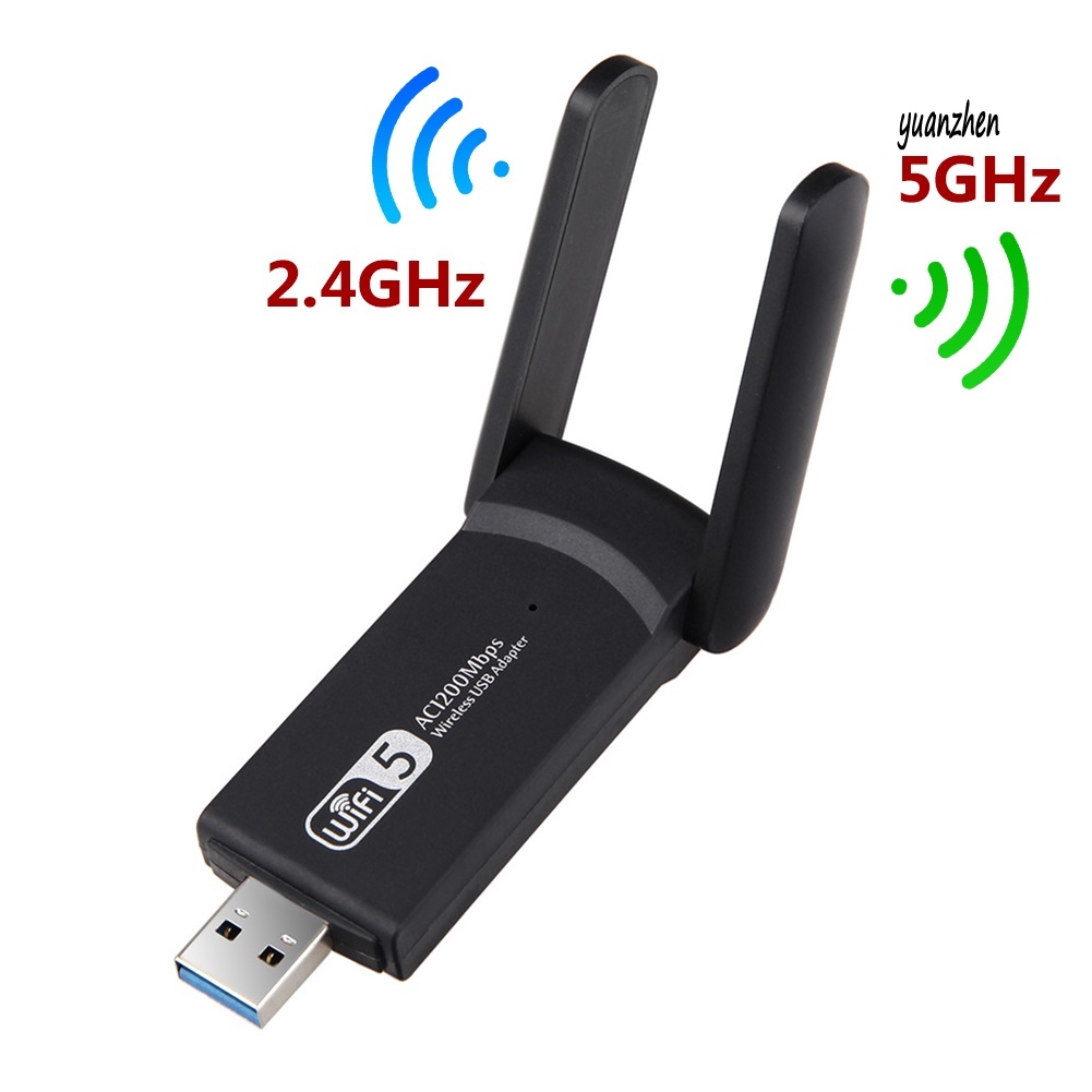 Usb 3.0 Thu Sóng Wifi Băng Tần Kép 1200mbps 2.4 / 5g