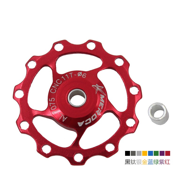 MEROCA Ròng Rọc Xe Đạp Ròng Rọc Cùi Đề Phía Sau Xe Đạp Leo Núi 11T/13T Bánh Xe Dẫn Hướng Kim Loại Hợp Kim Nhôm Thích Hợp Cho Tốc Độ 7/8/9/10