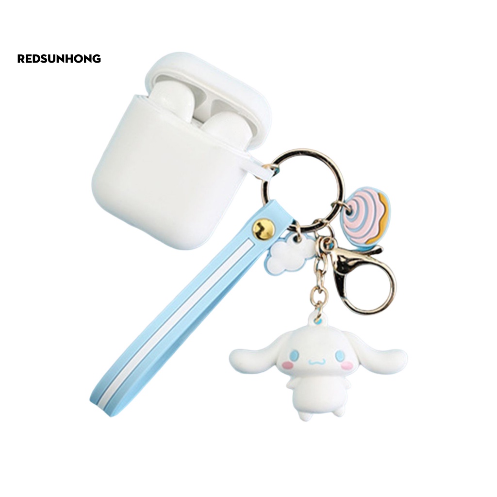 Vỏ Bảo Vệ Hộp Đựng Tai Nghe Bluetooth Có Móc Khóa Chống Bụi Hình Hoạt Hình