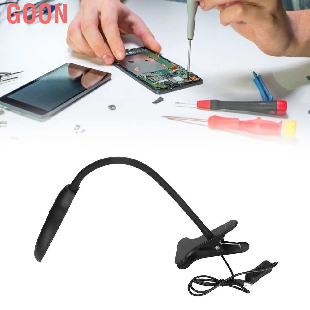 GOON Kính Lúp Đọc Sách Gắn Đèn Led Kết Nối Usb Tiện Dụng