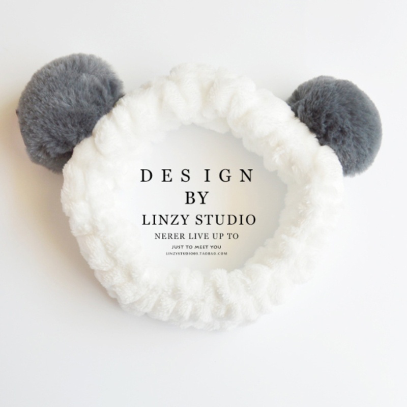 Băng Đô Cài Tóc Đính Bóng Lông Xinh Xắn Cho Nữ