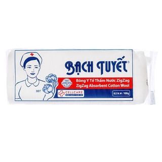 Bông y tế thấm nước Bạch Tuyết Gói 100g