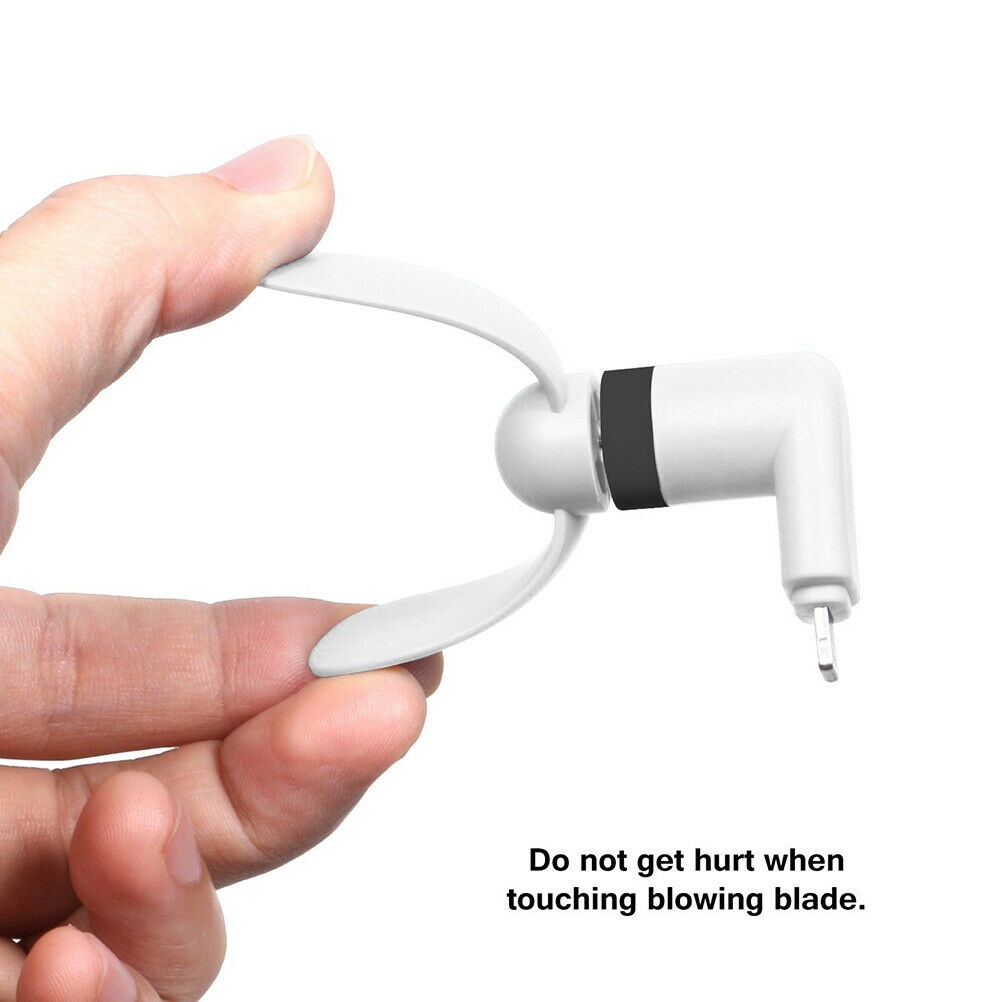Quạt USB Mini Linh Hoạt Di Động Kèm Sạc Dự Phòng Đầu Ra USB Cho Máy Tính
