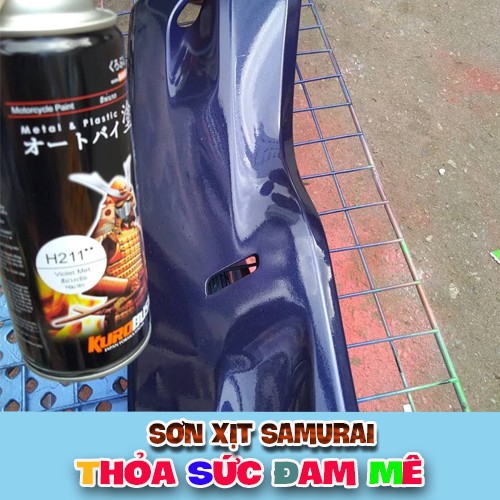 Chai sơn Samurai màu xanh tím H211