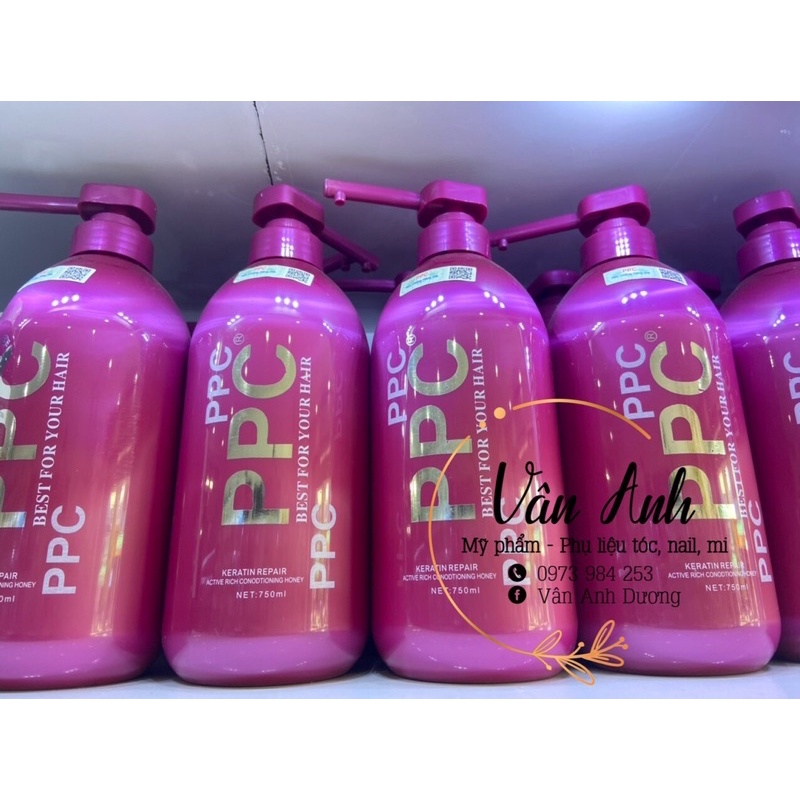 Kem ủ/gội tóc phục hồi hư tổn PPC Keratin 750ml