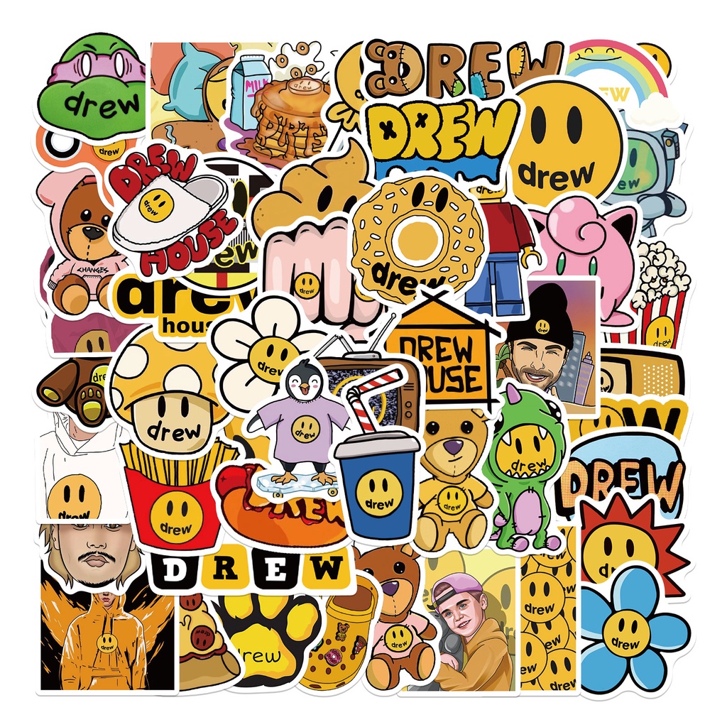 Set 10/25/50 miếng dán graffiti kiểu dáng đa dạng chống thấm nước trang trí hành lý/xe đạp DIY