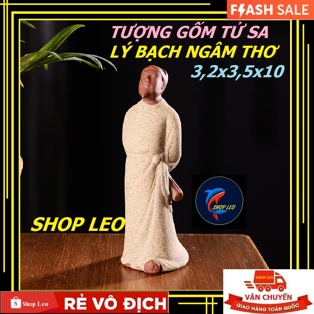 Tượng gốm KHỔNG MINH-LÝ BẠCH-ĐÁNH CỜ-ĐƯỜNG BÁ HỔ- tượng gốm tử sa- tượng trang trí - Ấm tử sa - Trà đạo - Trà cụ