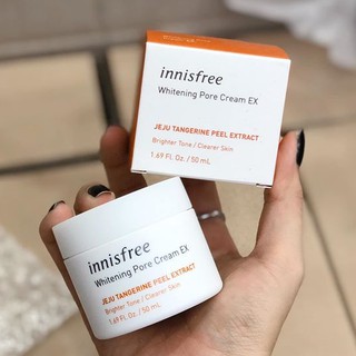 Kem Dưỡng Trắng, Se Khít Lỗ Chân Lông White Pore Cream Innisfree