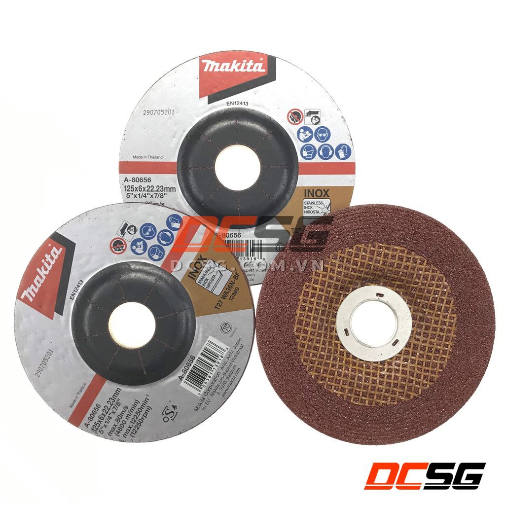 Đá mài Inox 125x6x22.23mm Makita A-80656 | DCSG