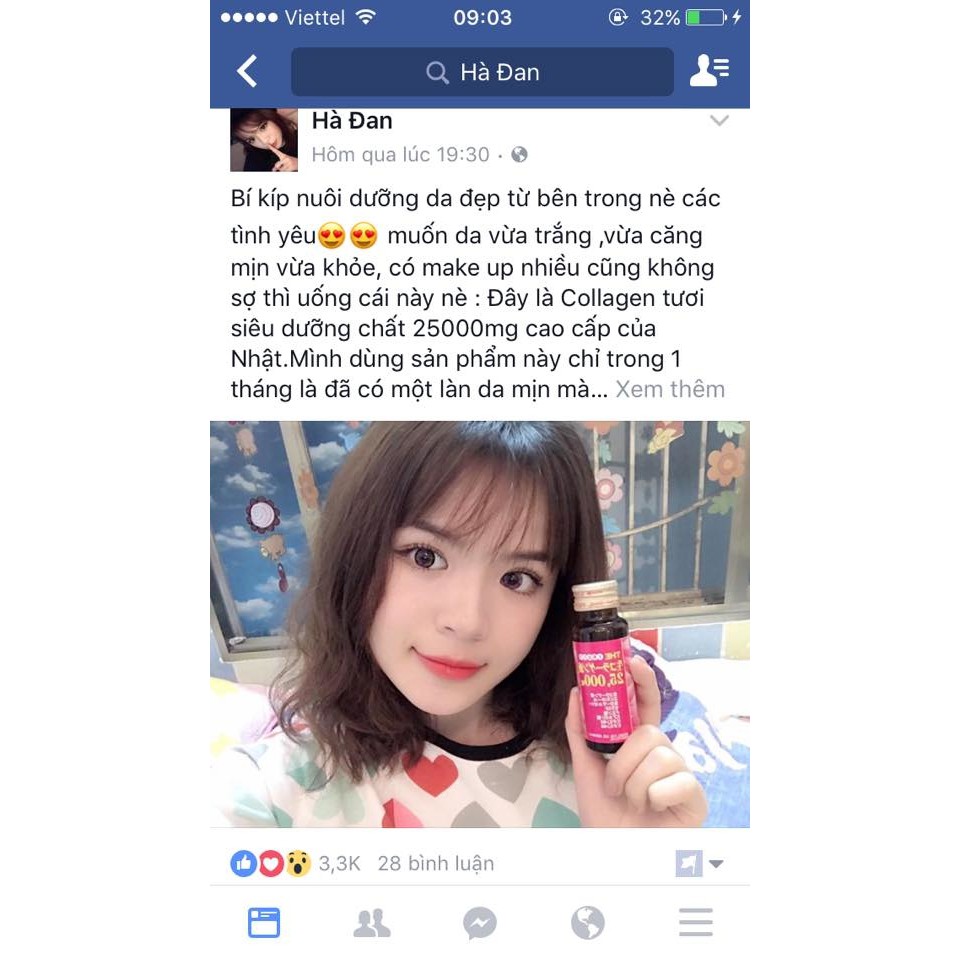 Collagen Inter Techno 25.000mg – Hỗ trợ làm đẹp da, giúp da trắng và xương khớp khỏe mạnh (10 chai 50ml)