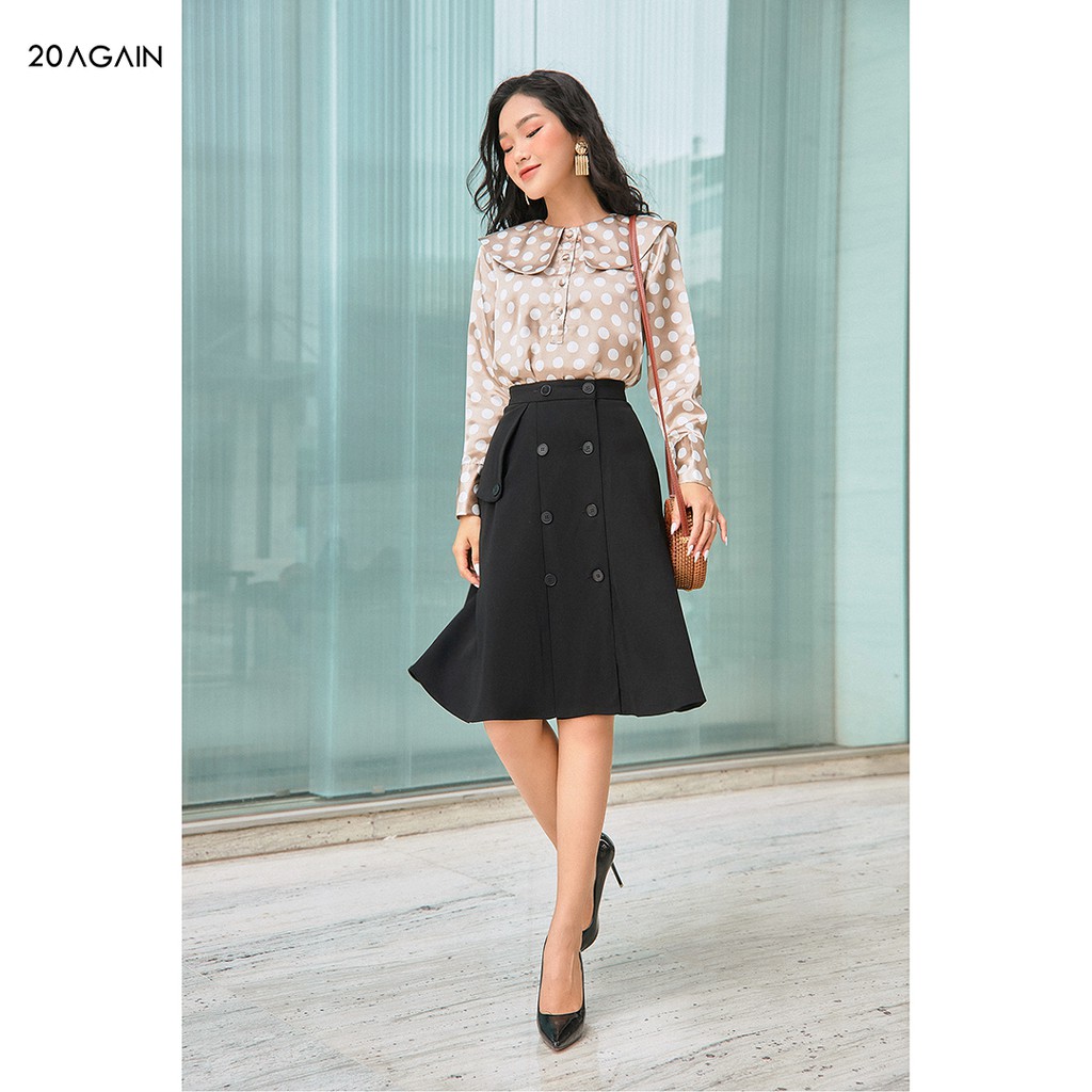 Chân váy chữ A thanh lịch 20AGAIN JDA1895 thiết kế bắt mắt và nổi bật | BigBuy360 - bigbuy360.vn