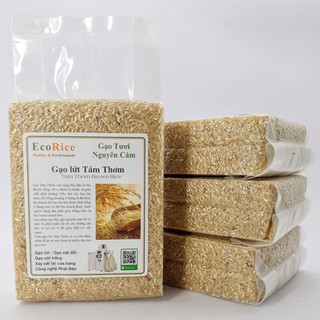 3 Kg gạo lứt Tám Thơm  (Gạo tươi nguyên cám bổ dưỡng)