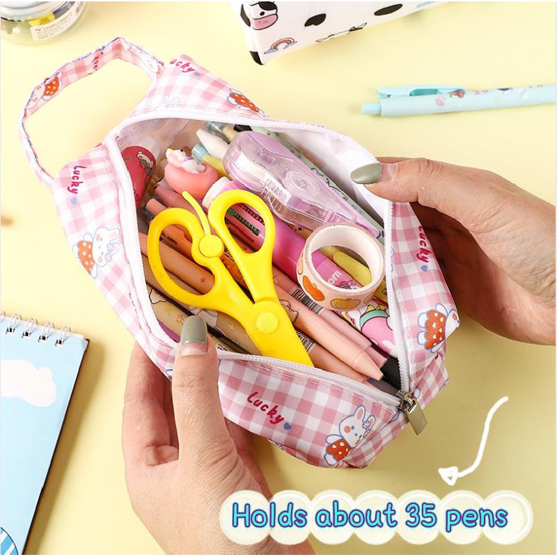 Túi Đựng Bút Đa Năng Sức Chứa Lớn Phong Cách Hoạt Hình Nhật Bản Đơn Giản Cho Học Sinh Tiểu Học Ốp