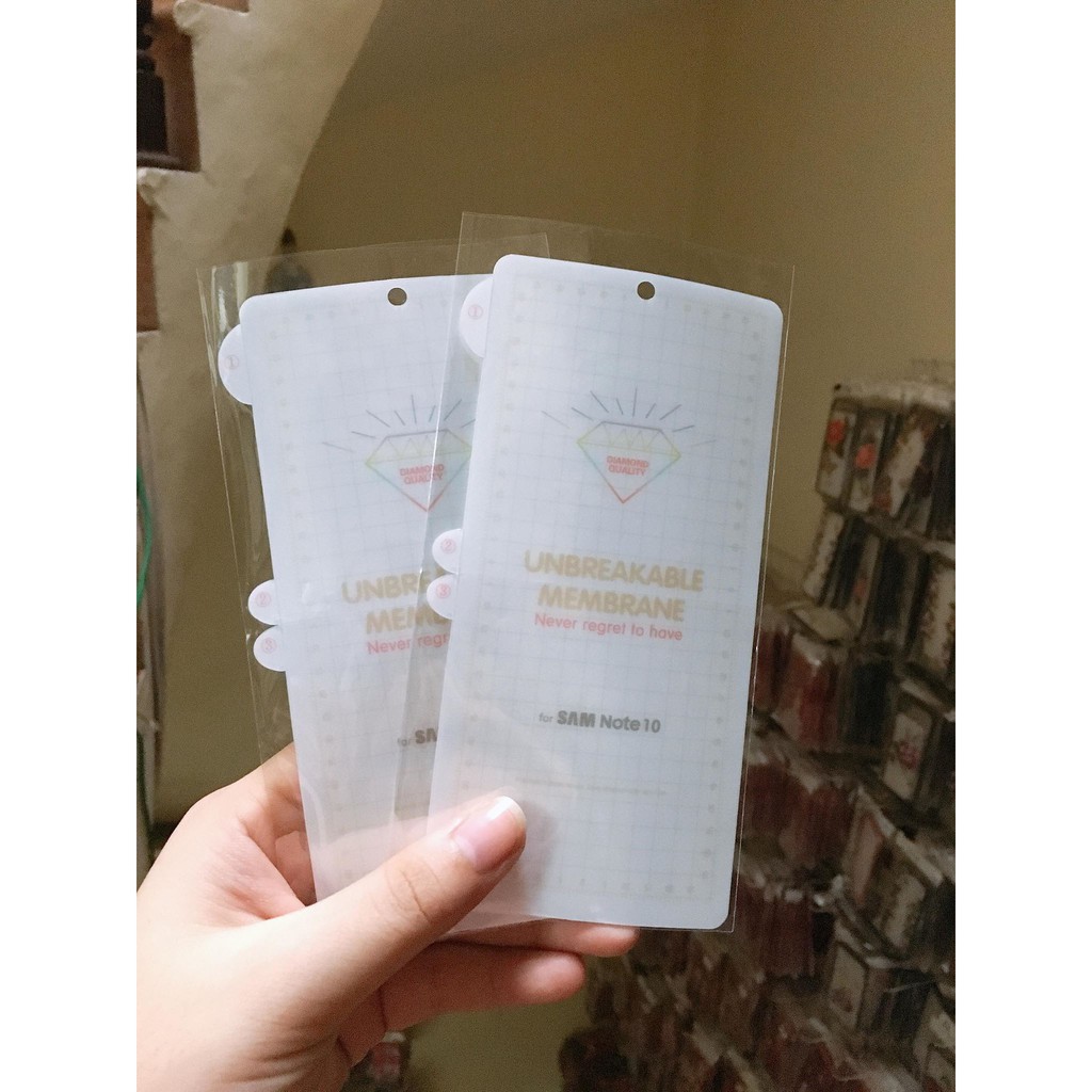 Dán PPF cho Samsung Galaxy Note 10 ( tự phục hồi trầy xước)